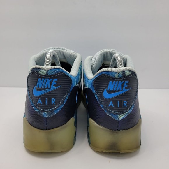 Nike Air Max 90 2013 Ice Blue Lace Up Men\'s Athletic Shoes 631748-401 US Size 10 main image 7
